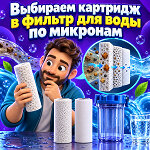 Что такое степень очистки фильтра для воды в микронах